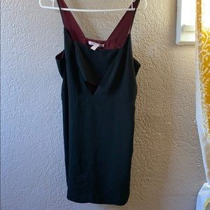 Black dress with Bralette crop top